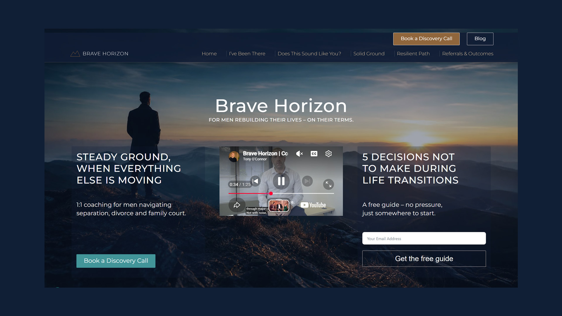 Brave Horizon coaching platform booking and payment flow